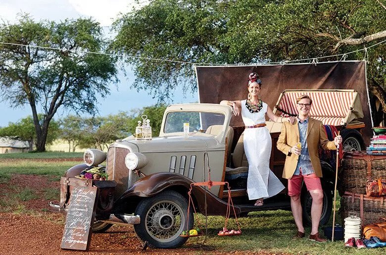 Frank Louw with his wife Donna