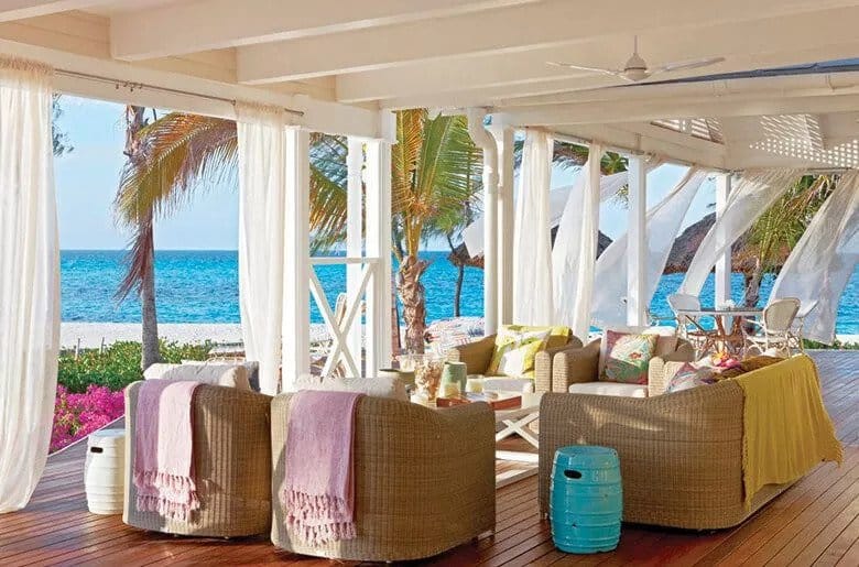 The 5 bedroom villa on Thanda Island overlooking the water