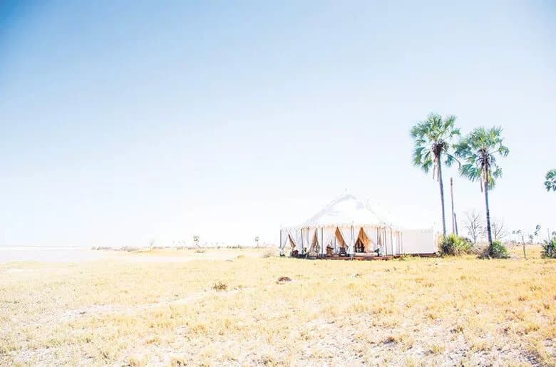 Yoga tent at San Camp