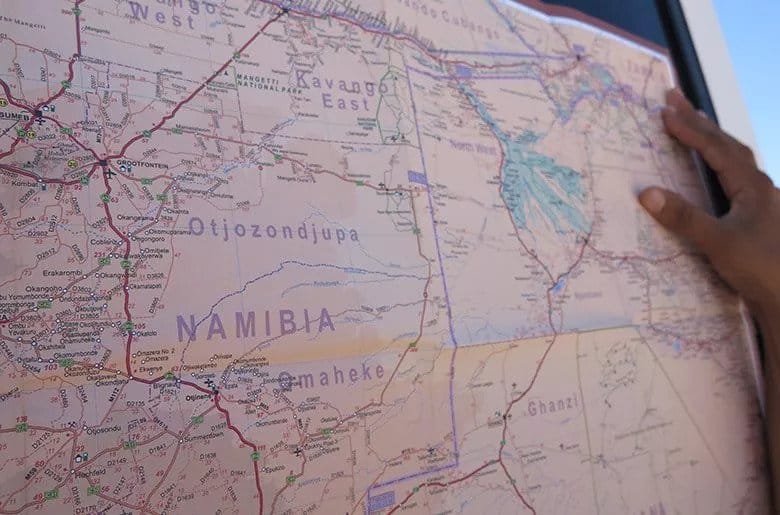 namibia map