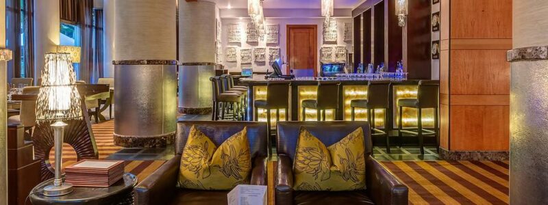 Intercontinental Hotel or Thambo Bar area