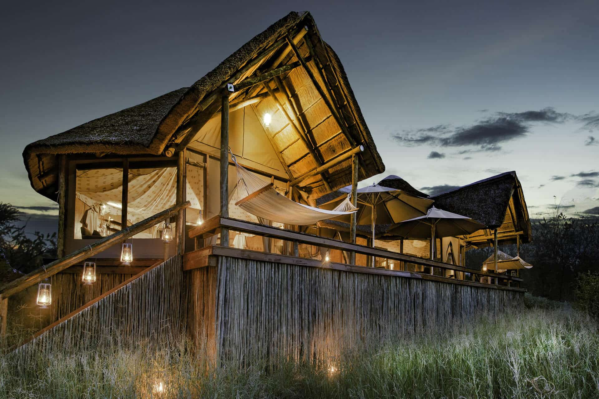 Exterior view of Feline Fields, Botswana one of our luxury safari villas