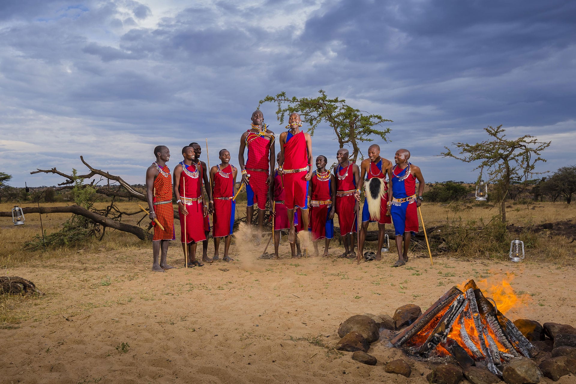 Meet the Maasai warriors at Mahali Mzuri which is covered in our journal for masai mara vs serengeti
