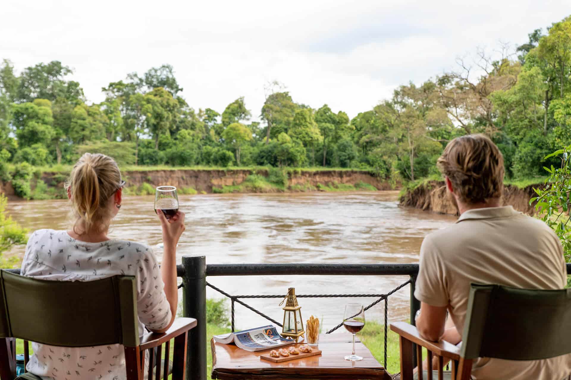 View from Governors Camp in Kenya