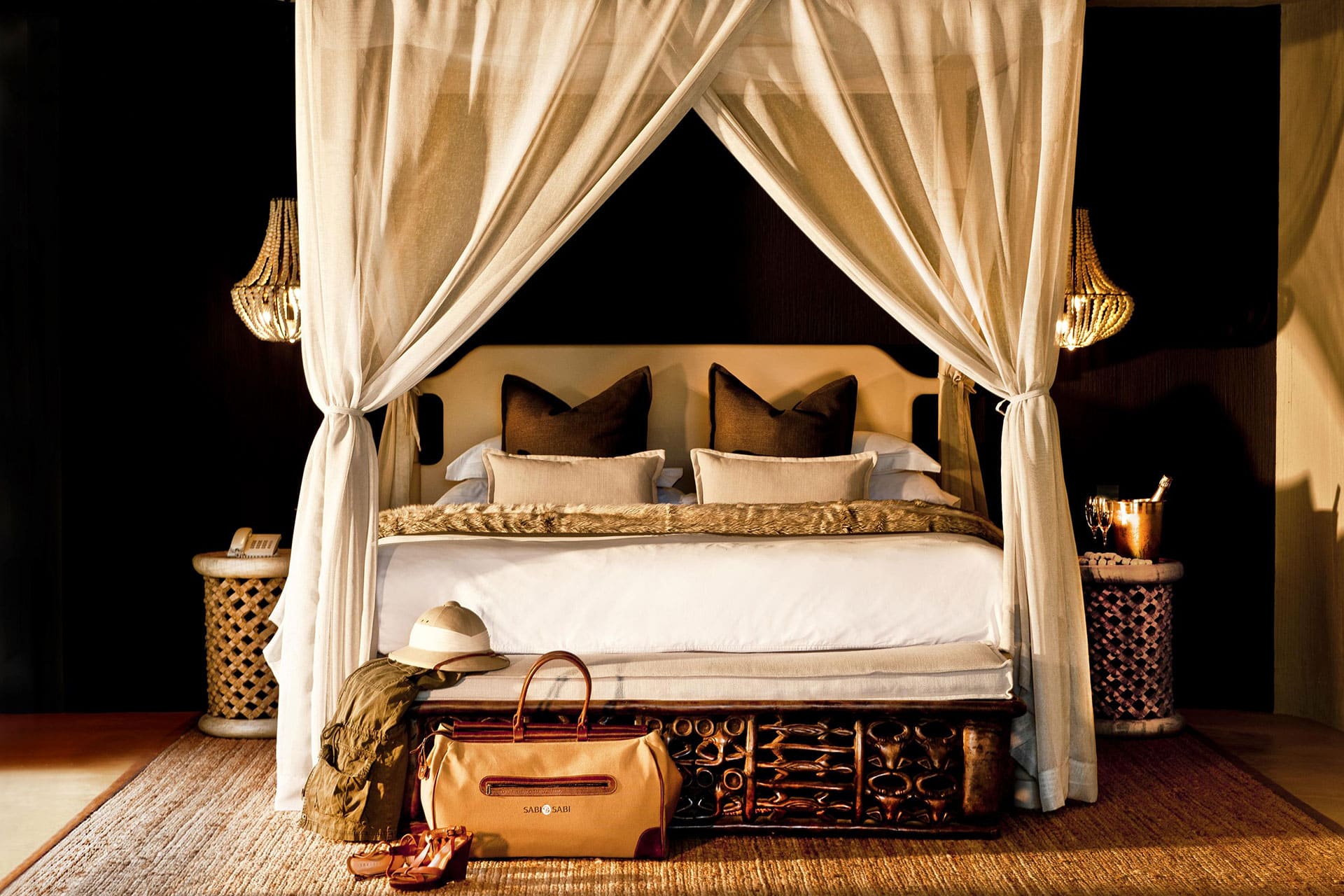 Presidential Suite at Sabi Sabi Bush Lodge. This lodge is good for solo travelers.