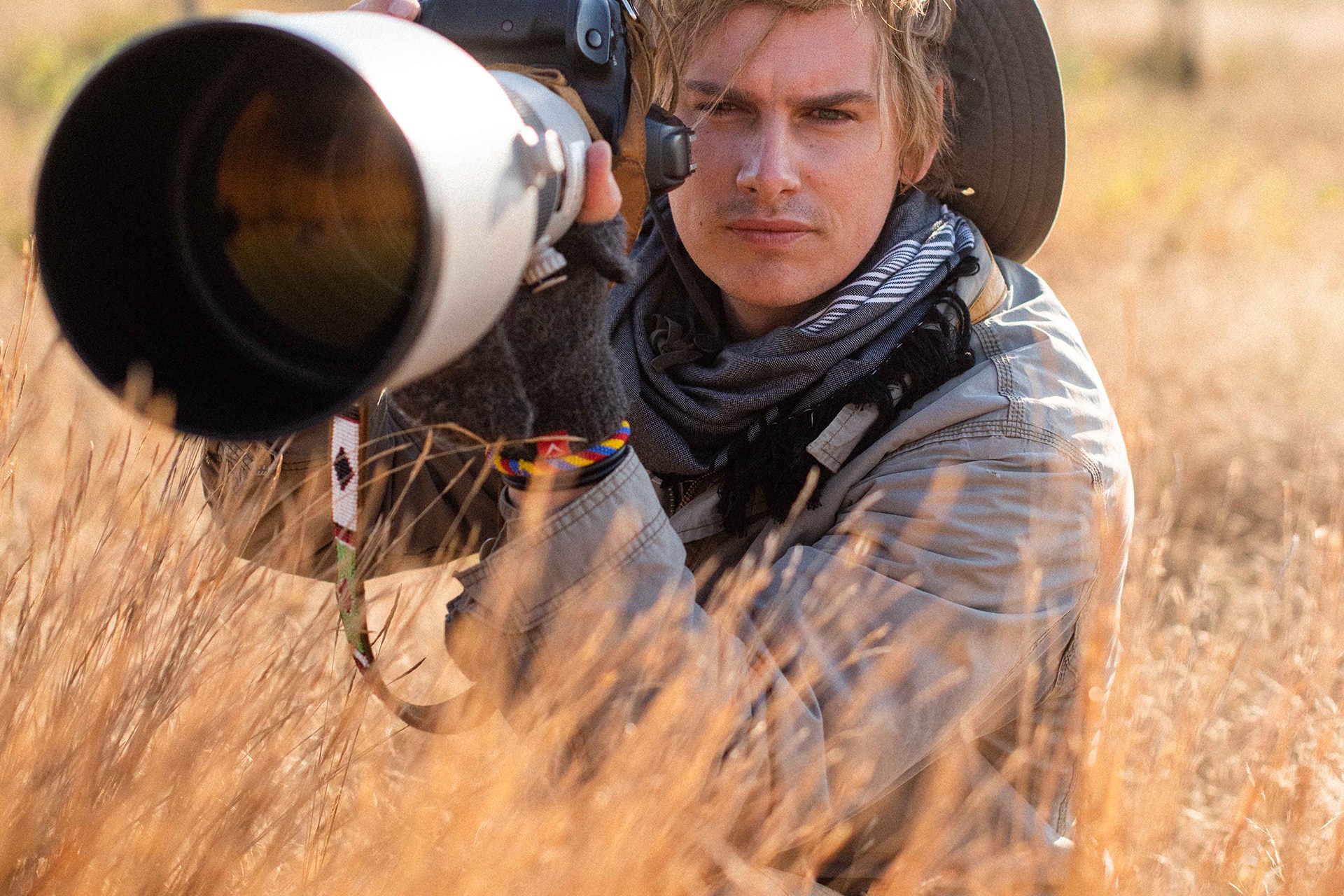 James Suter in action who provides us with wildlife photography tips