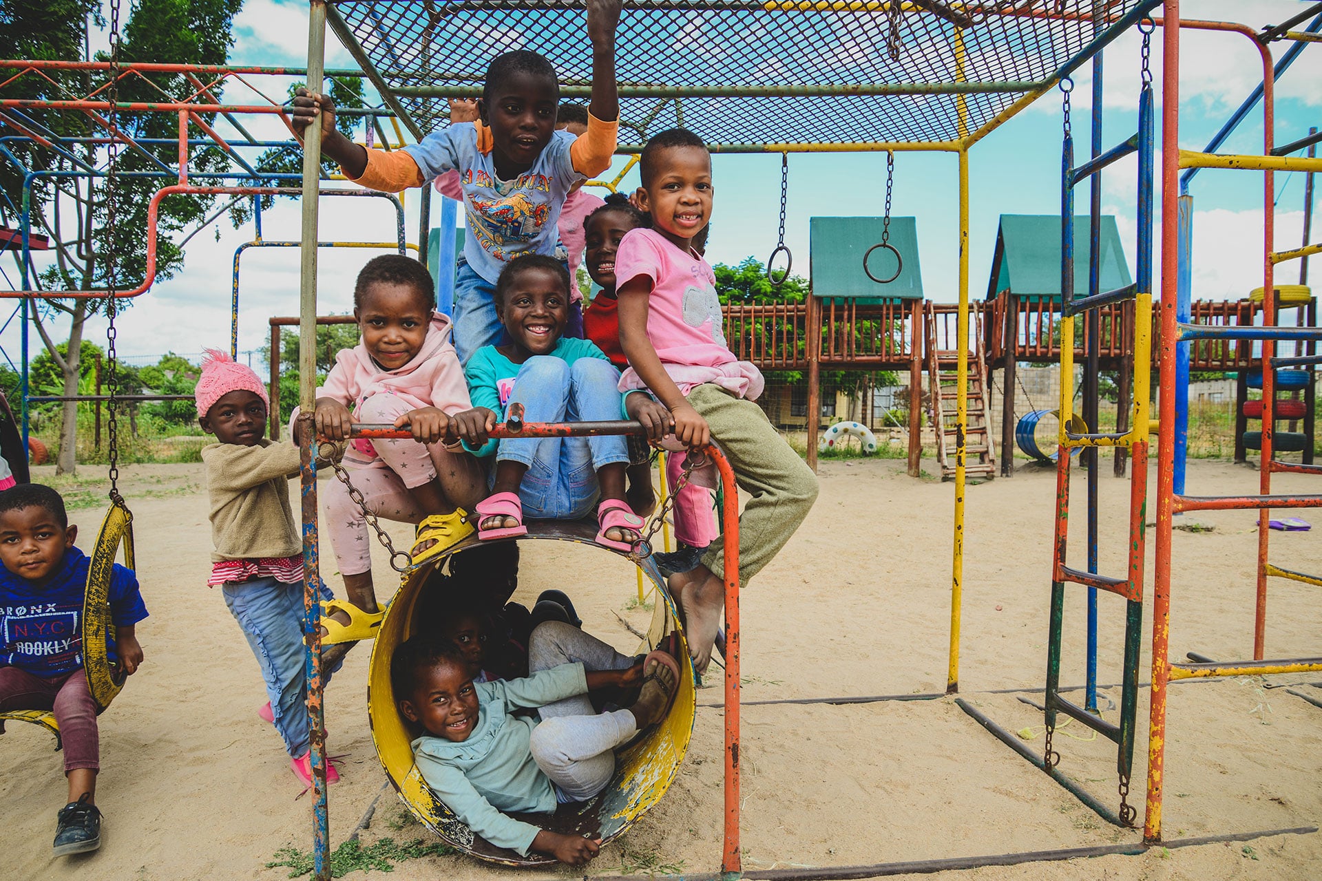 Children in a playground