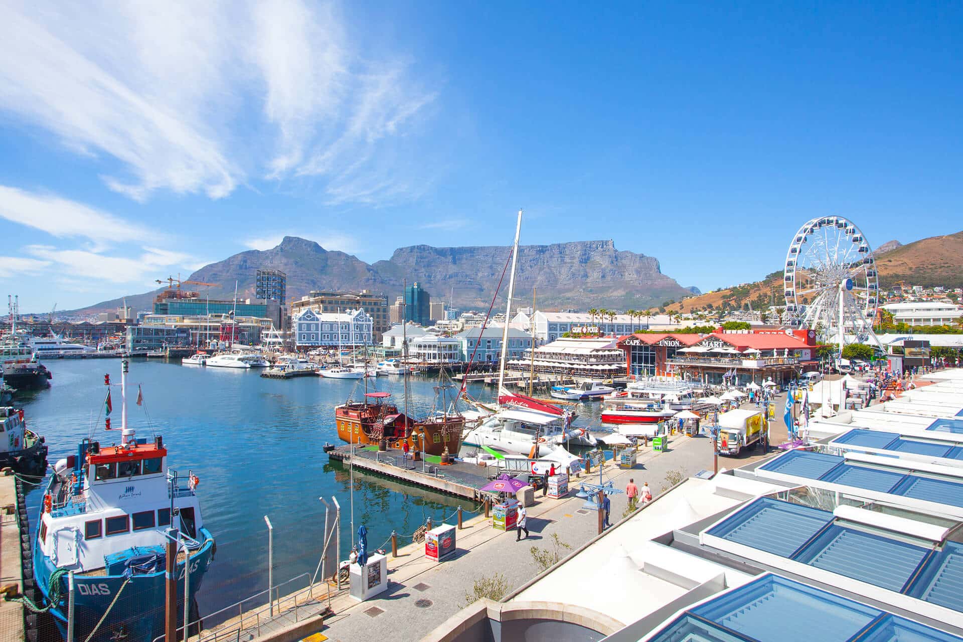The harbour at the V&A Waterfront in Cape Town, South Africa