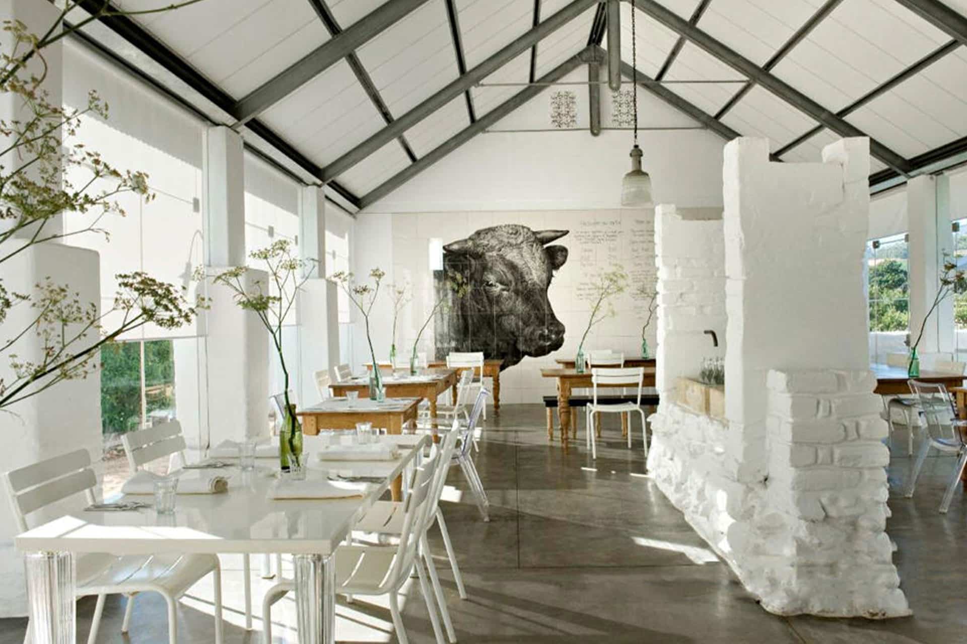 Fresh fruit on farm bread at Babylonstoren Farm and Hotel 