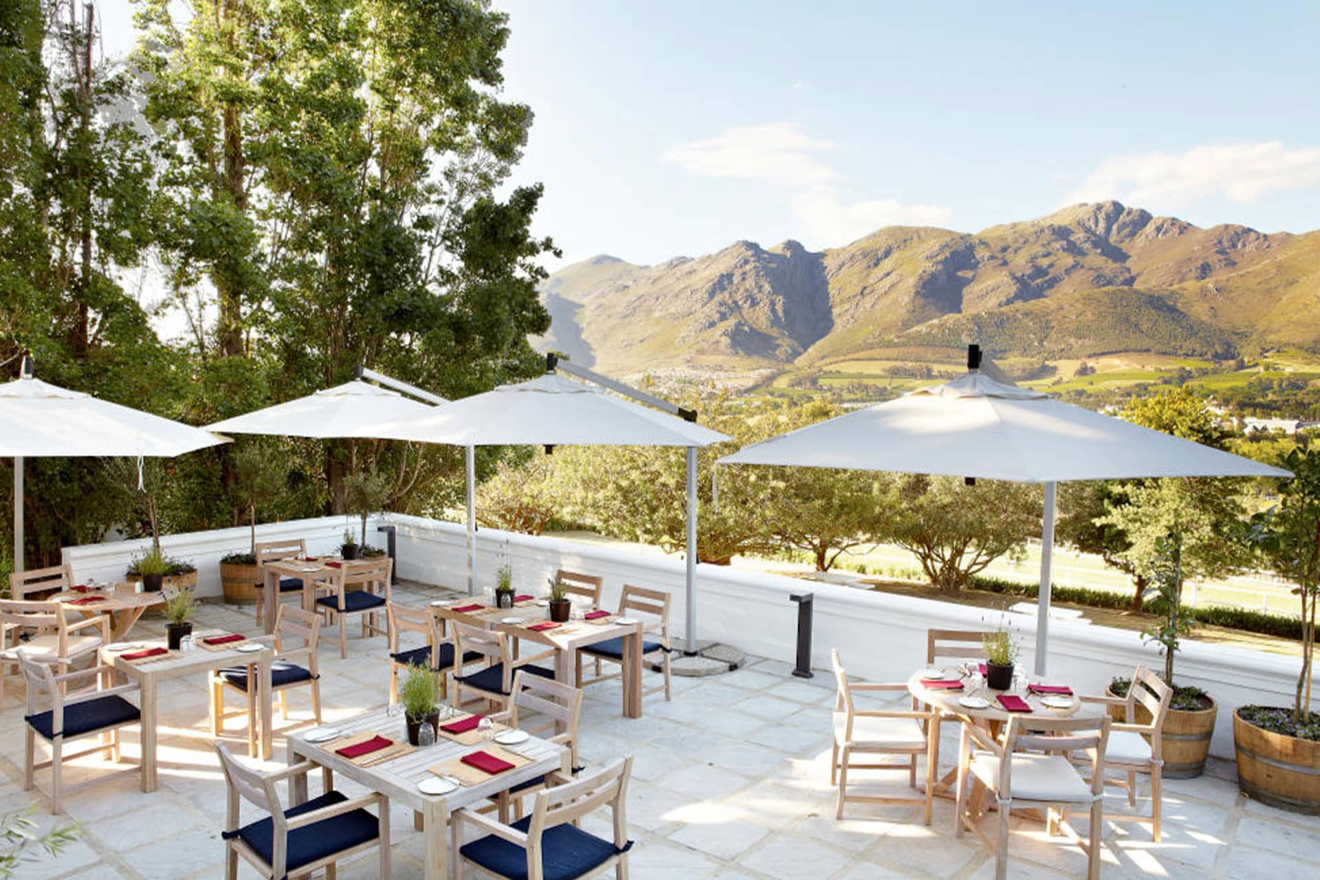 Country Kitchen Terrace based at Mont Rochelle, for outdoor dining