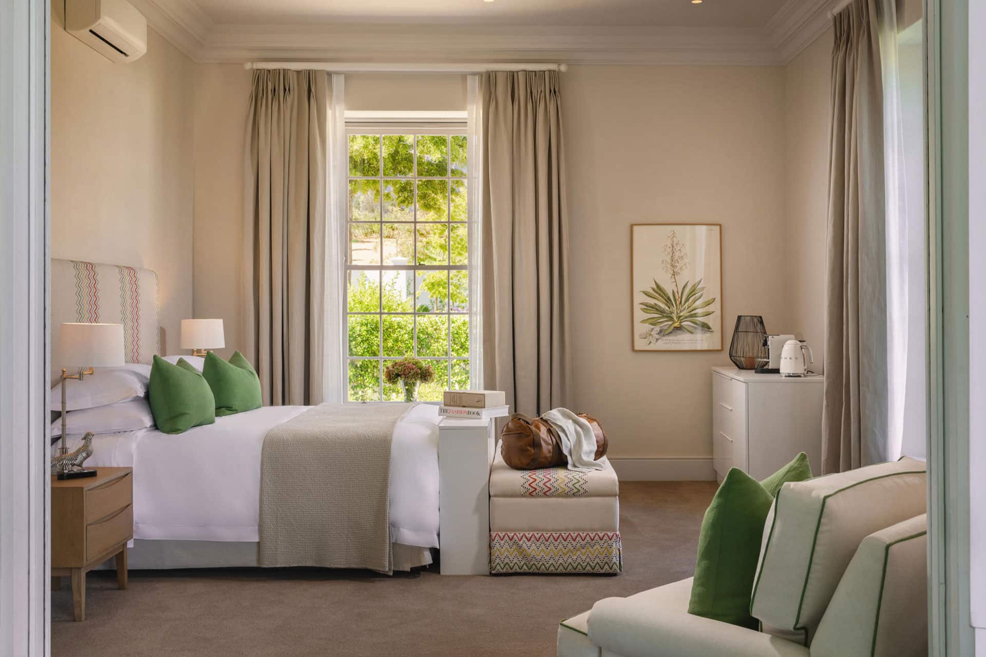 A loft bedroom with double bed at Brookdale Manor House.