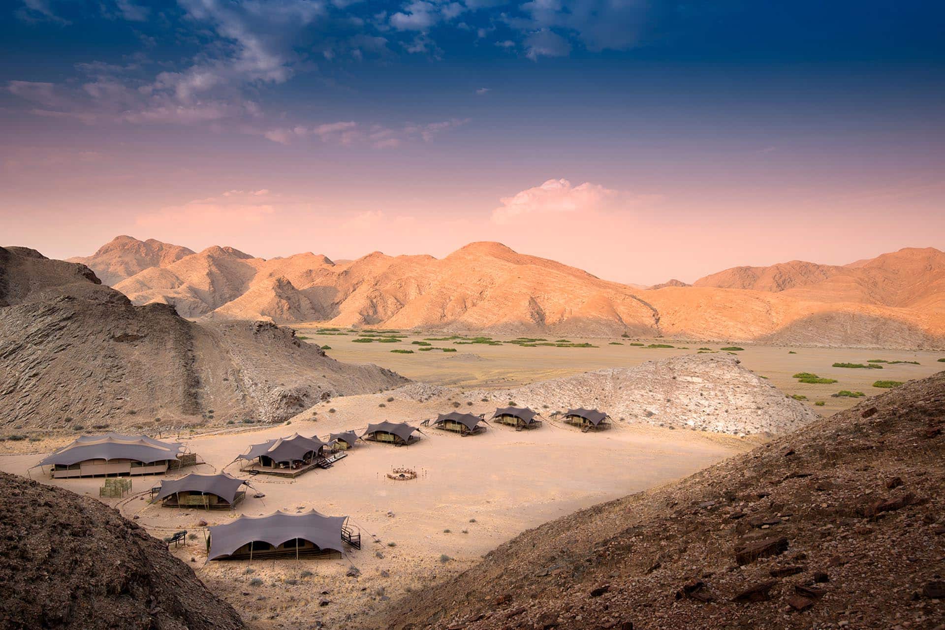 Hoanib Valley Camp &ndash; one of the top Eco Lodges in Africa.