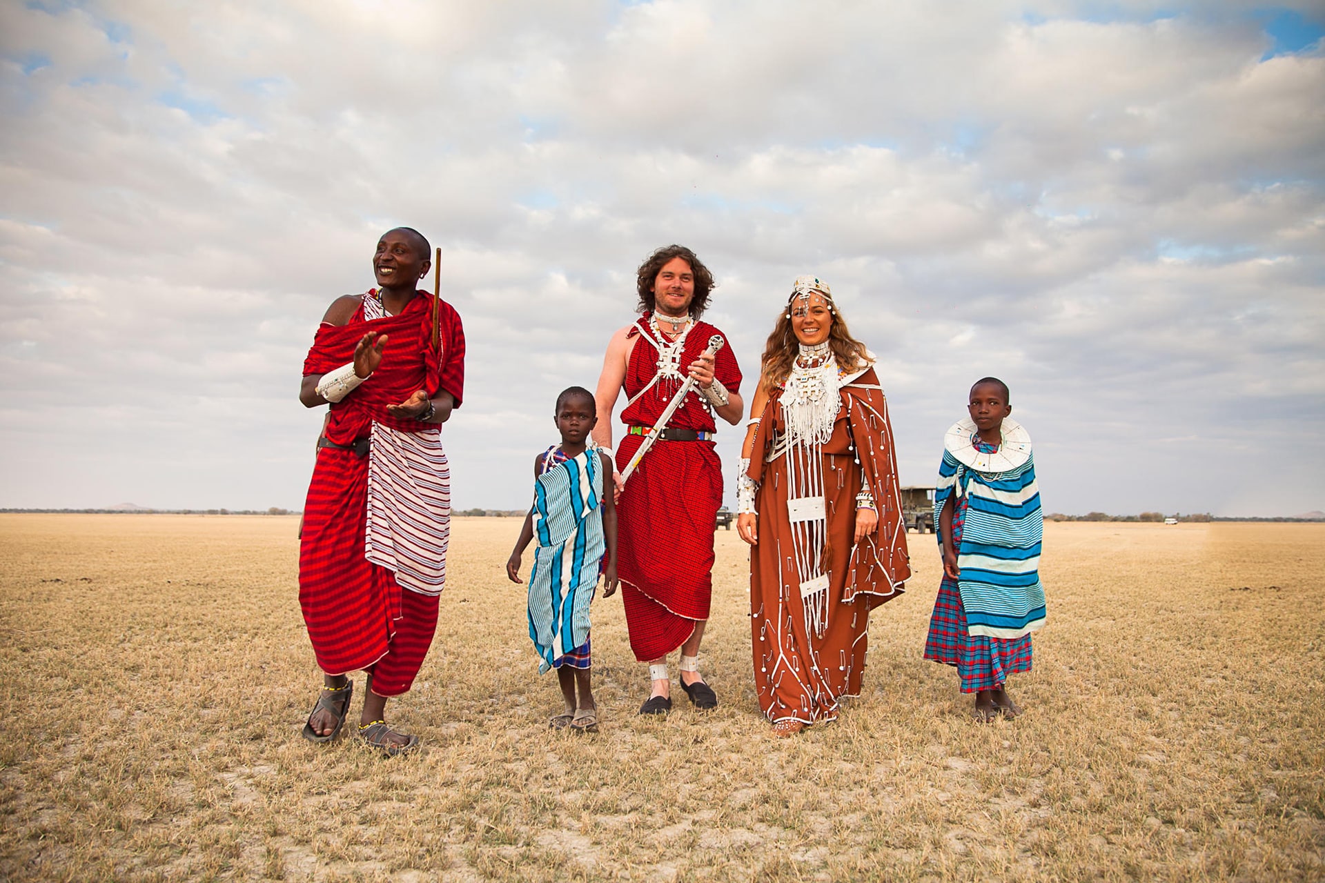 A traditional Masaai wedding ceremony for guests at Chem Chem Lodge &ndash; a recommended experience for honeymoons in Africa. 