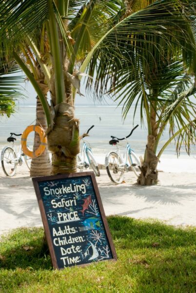 Snorkeling safaris are one of the activities that kids can enjoy at this top rated Zanzibar resort. 