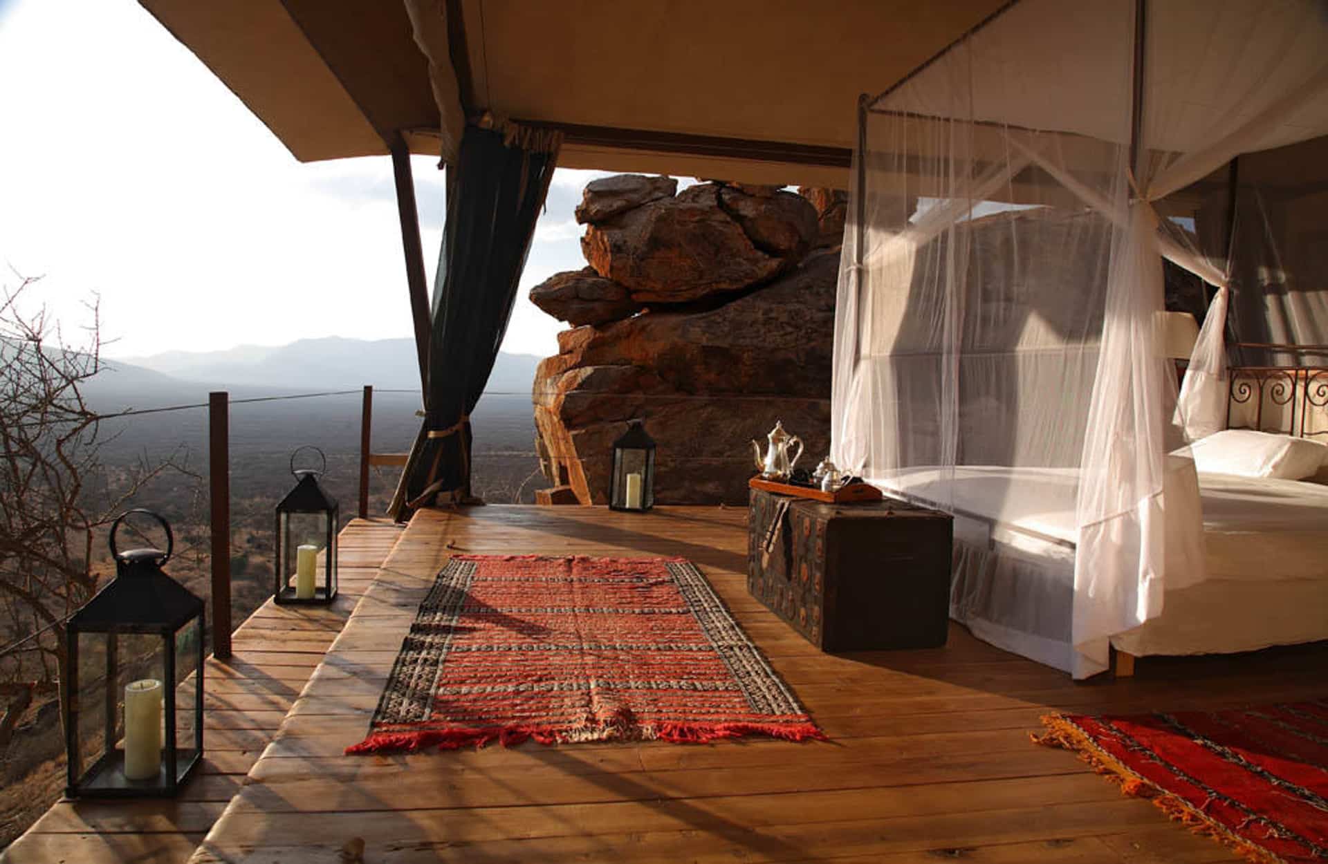 A luxurious eco-villa at Saruni &ndash; one of our top rated eco lodges in Africa. 