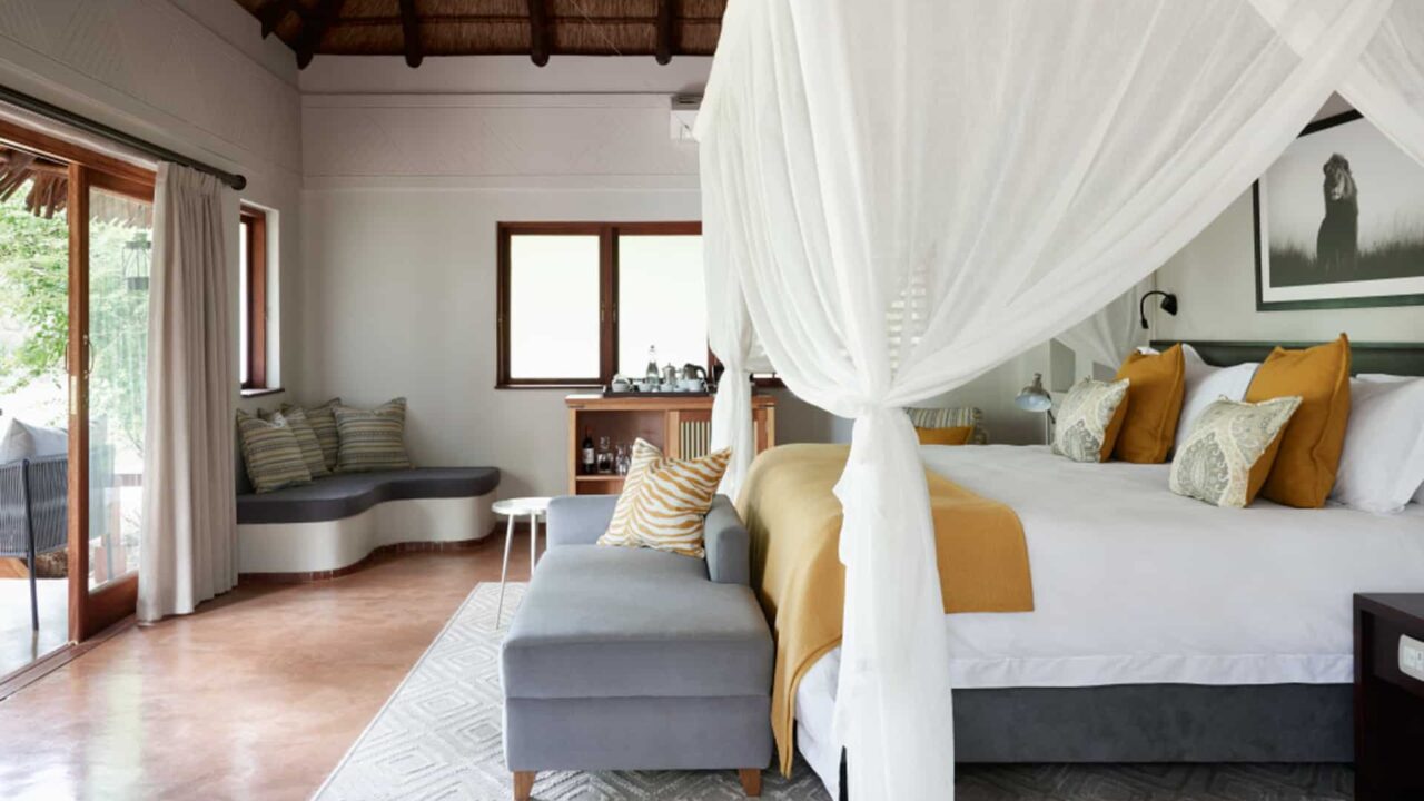 Master bedroom in Chobe Chilwero Botswana Okavango Lodge