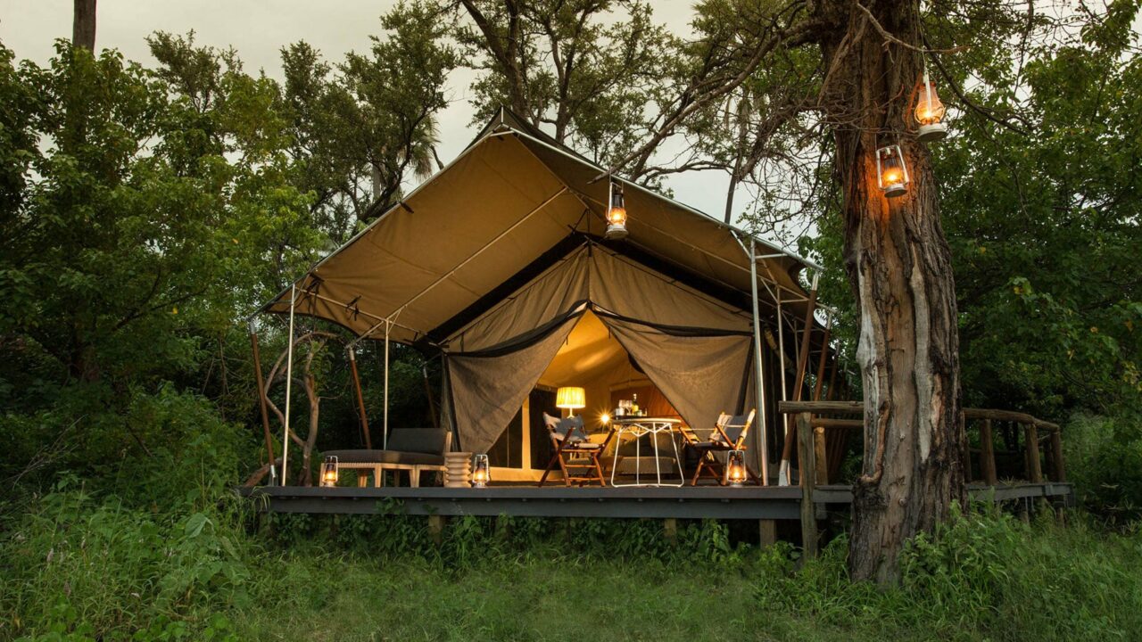 Gomoti plains chalet outside