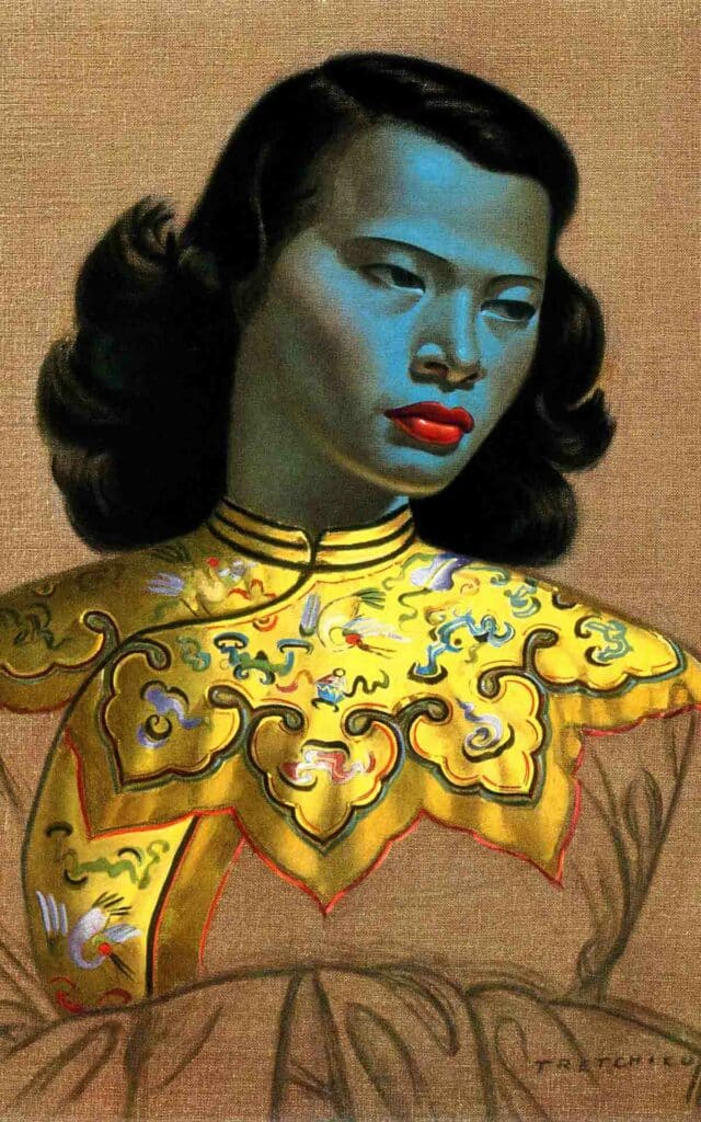 Vladimir Tretchikoff's "Chinese Girl" at Delaire Graff &ndash; one of the top art galleries in Cape Town. 