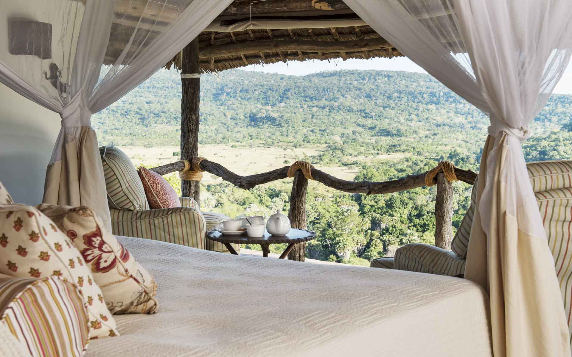 Awe-inspiring views from one Bailey&rsquo;s House&rsquo;s bedrooms - one of the top villas in Africa. 