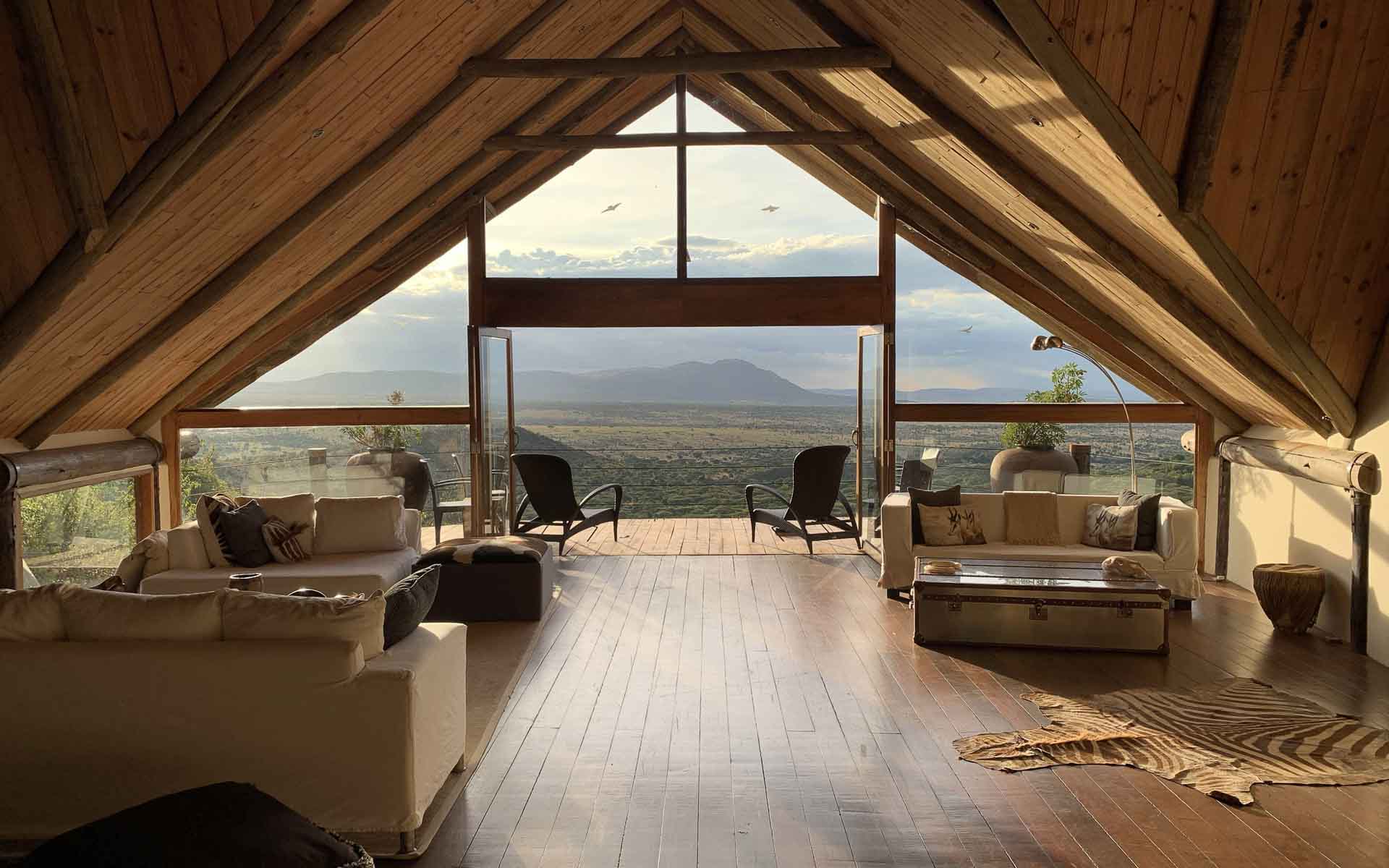 Views simply don&rsquo;t get better than those from the upstairs balcony at Cottar&rsquo;s Private Bush Villa - one of the top villas in Africa. 