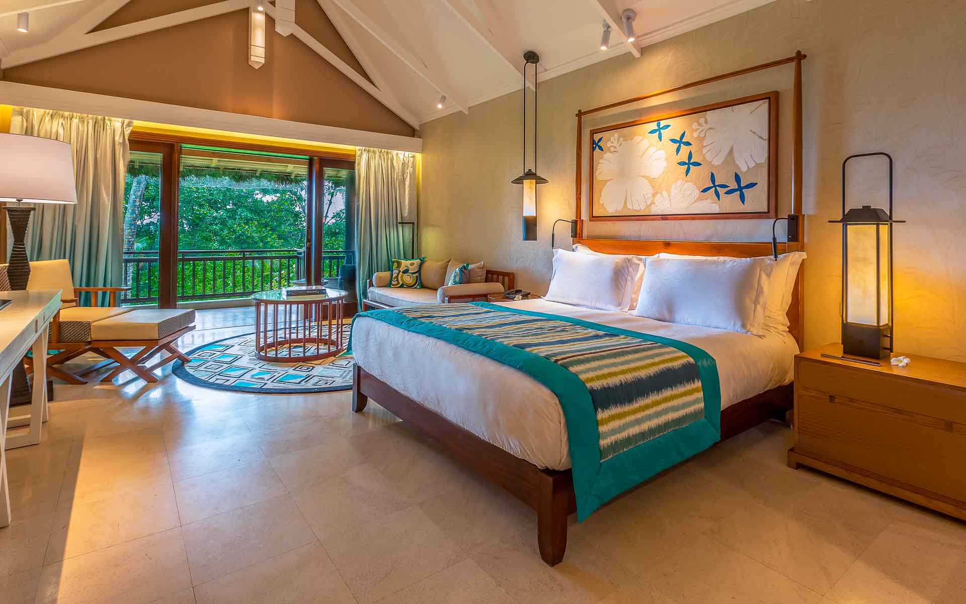 A view of the decor in the Junior Suite at Constance Lemuria