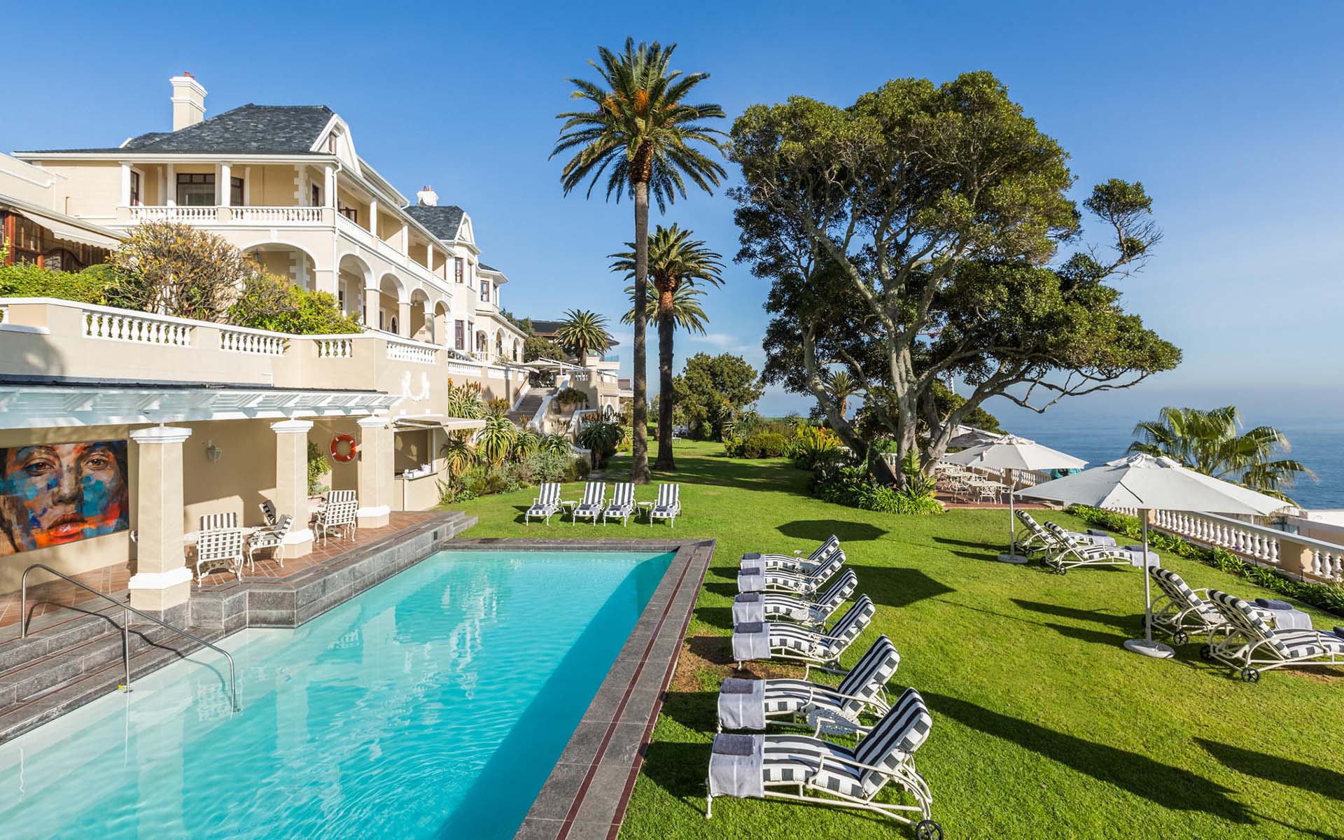 Ellerman House pool and ocean views, part of Ker & Downey Africa&rsquo;s best Africa safaris of 2022. 
