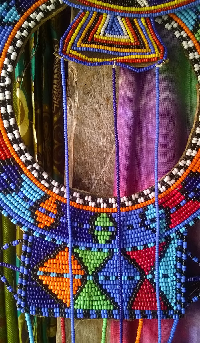 Beaded jewelry made by local African artisans for the responsible traveler to purchase. 