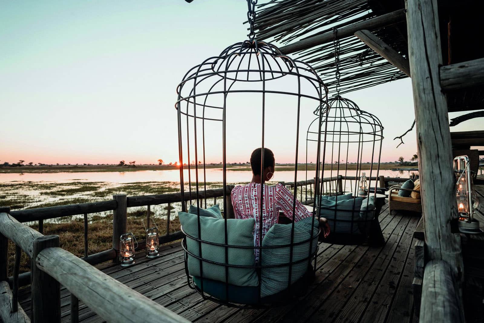 A view of Fish-Eagle-Bar at Eagle Island Lodge