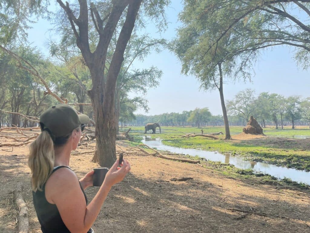 Sarah Morris at Lolebezi with Ker & Downey Africa