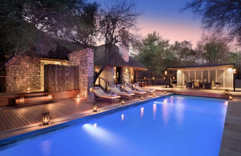 Morukuru Owner&rsquo;s House heated pool in Madikwe Game Reserve with Ker & Downey Africa