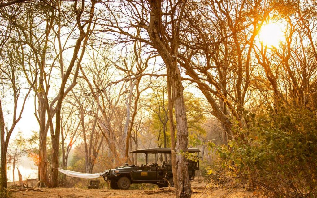 Game drives at Tembo Plains Camp