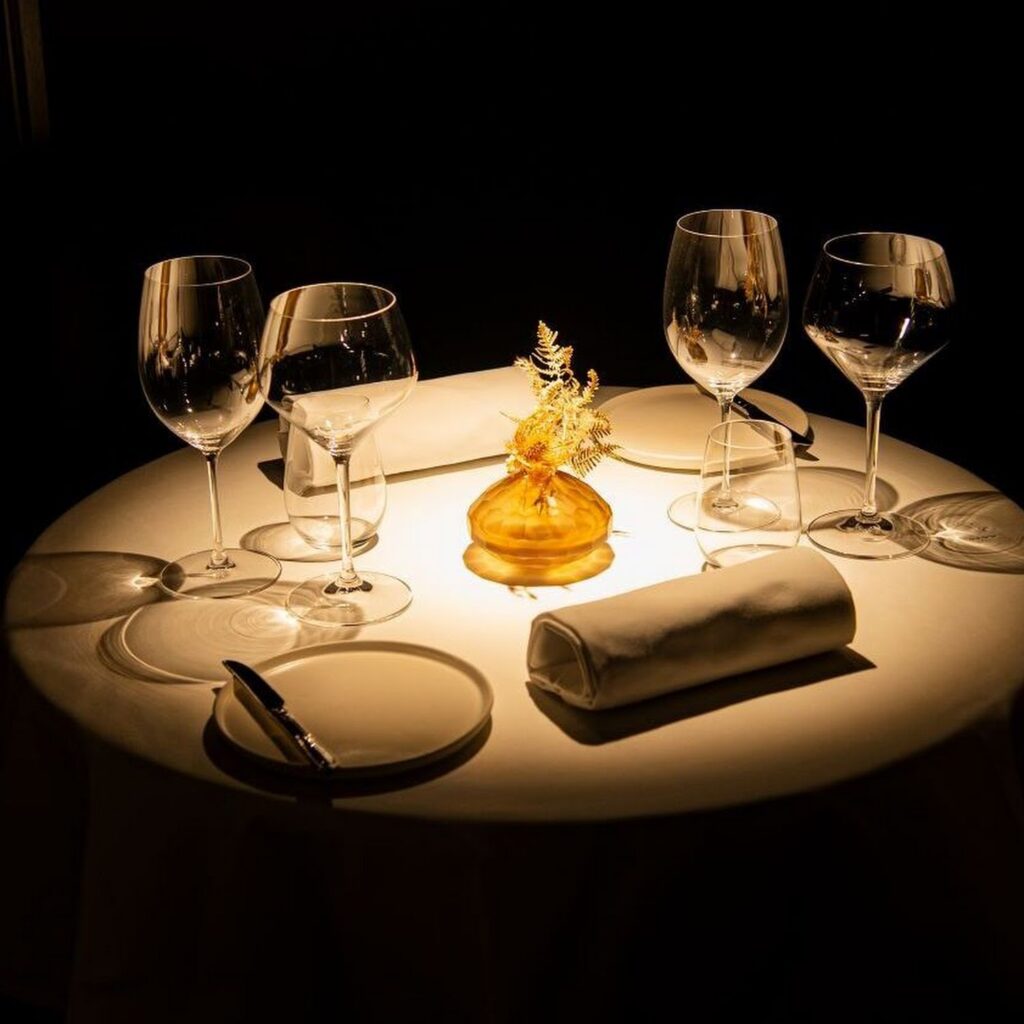 Lights above a table at Dusk with Ker & Downey Africa