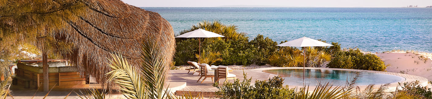 Kisawa luxury lodge pool area with Ker & Downey Africa