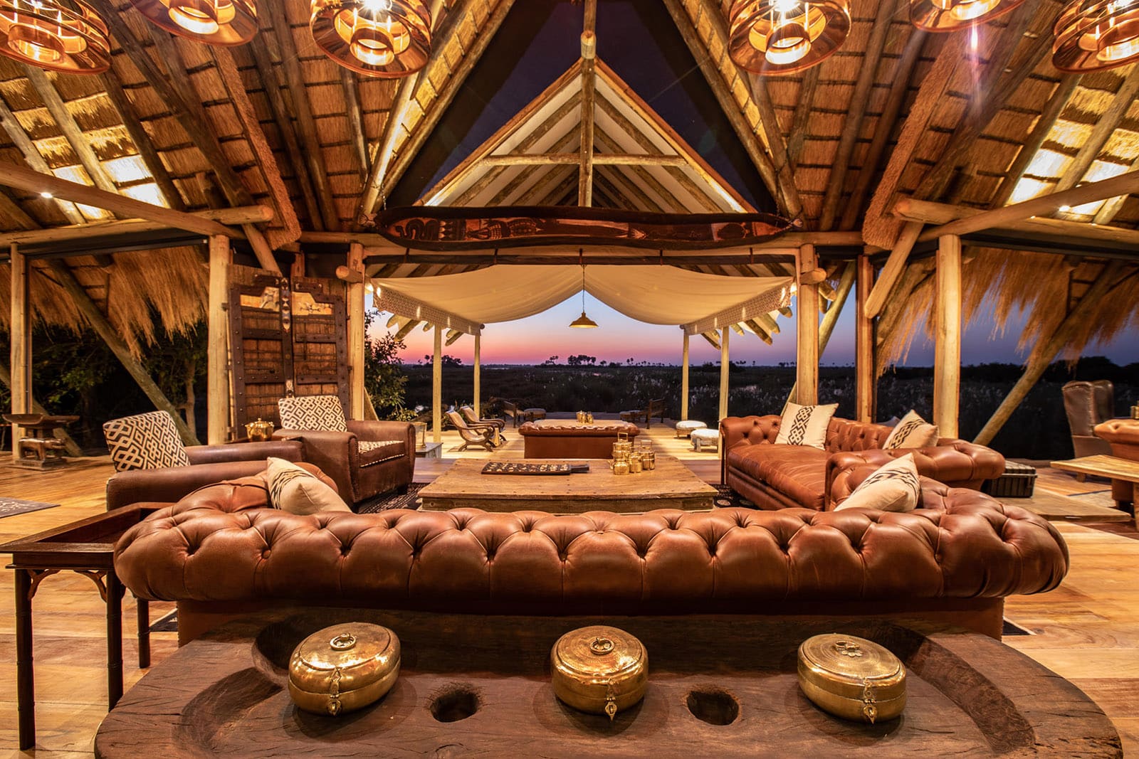 Sunset views at Camp Selinda 