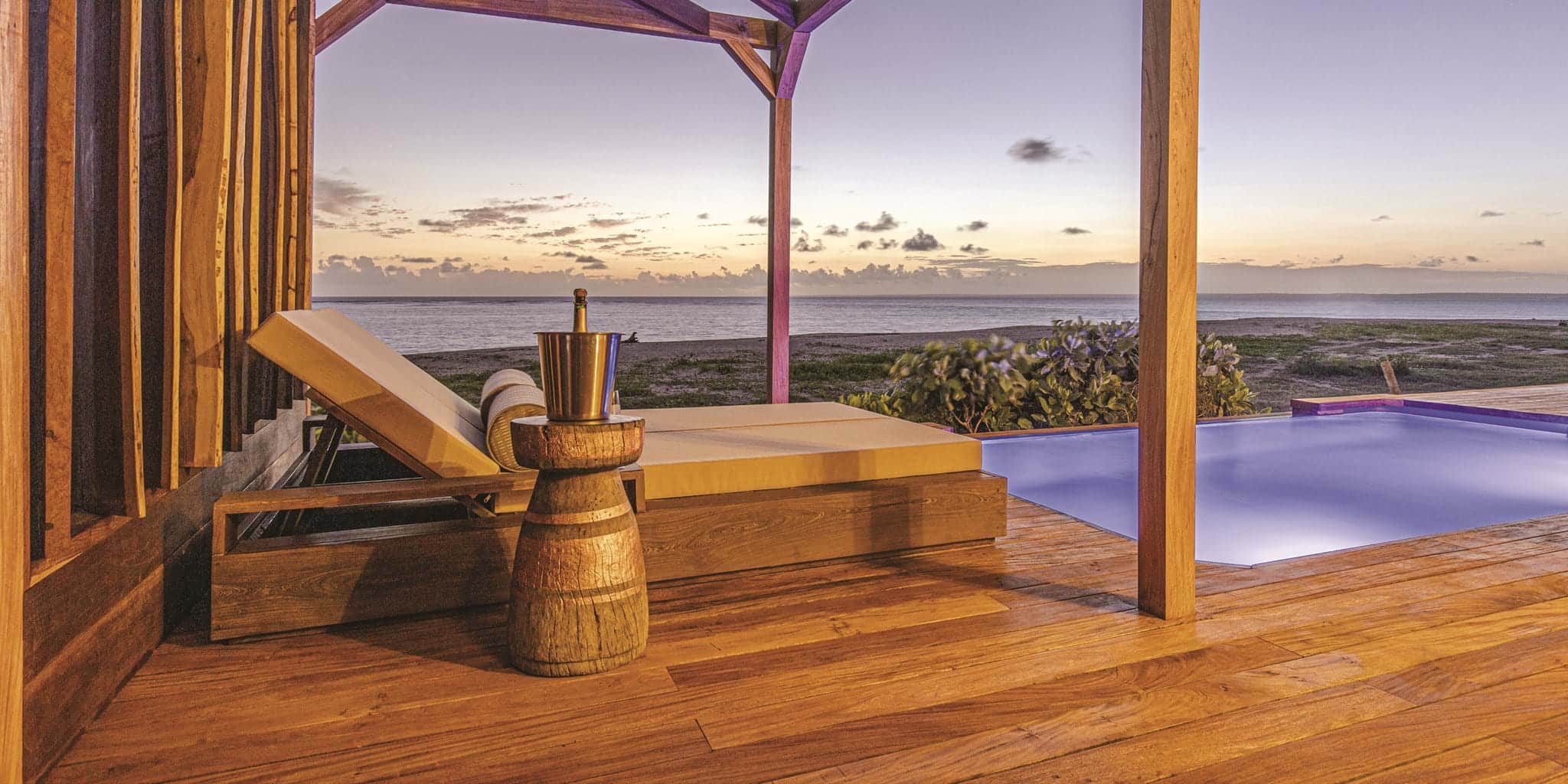Sea view from the private pool deck